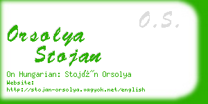 orsolya stojan business card